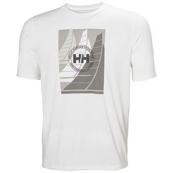 KOSZULKA MĘSKA HELLY HANSEN HP RACE GRAPHIC T-SHIRT 34419 WHITE