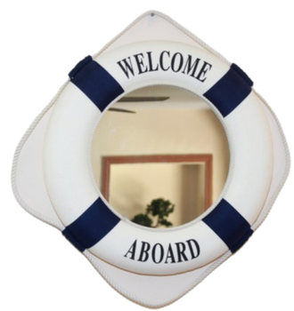 LUSTRO W KOLE RATUNKOWYM FI 50CM