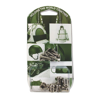 ZESTAW GRZYBEK DO PLANDEKI, 10 SZT. , MOSIĄDZ CHROMOWANY