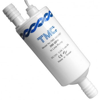 POMPA WODY 12V PRZEPŁYWOWA 280GPH