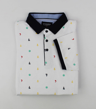 KOSZULKA  MĘSKA POLO LE MARIN O2022 MIX WZORÓW