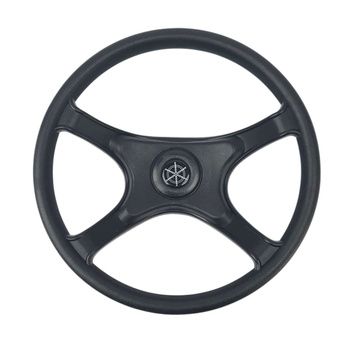 KIEROWNICA DO MOTORÓWKI 330 MM - CZTERORAMIENNA KIEROWNICA DO ŁODZI CZARNA