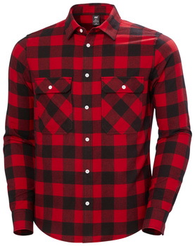 KOSZULA MĘSKA HELLY HANSEN LOKKA FLANNEL LS SHIRT RED BUFFALO CHECK