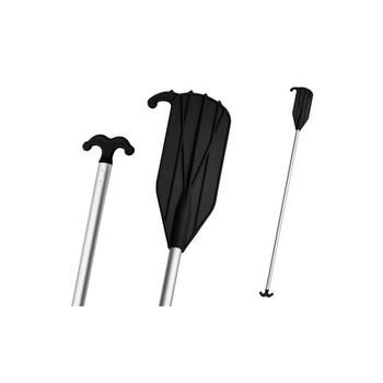 PAGAJ ALUMINIOWY Z BOSAKIEM, CZARNY, 180 CM