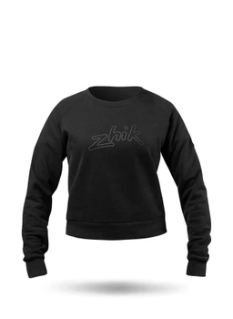 BLUZA DAMSKA ZHIK COTTON SWEATER  SWT-0021-W CZARNA