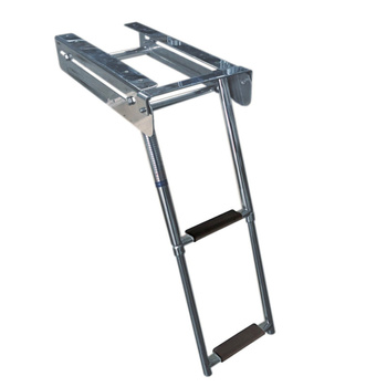 DRABINKA 2-STOPNIOWA, TELESKOPOWA, L358, W230, H75, STAL NIERDZEWNA, KASETA OTWARTA, PODWIESZANA