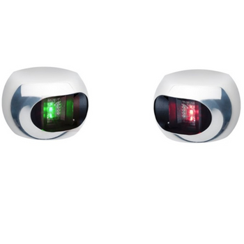 ZESTAW LAMP NAWIGACYJNYCH LED S34 STAL NIERDZEWNA - LEWA - PRAWA