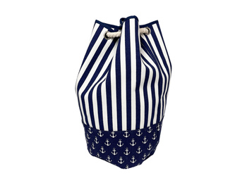 WOREK PLAŻOWY  PASY/KOTWICZKI  PE-N-6349