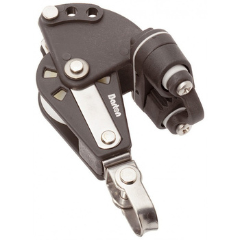 BLOCZEK POJEDYŃCZY Z KRĘTLIKIEM, KNAGĄ I ZACZEPEM - ROZMIAR 2 - LINA 8MM (W)