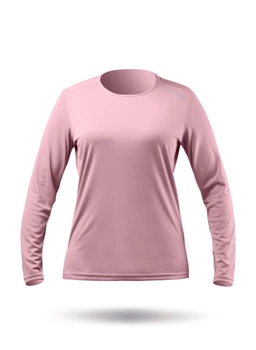 KOSZULKA DAMSKA ZHIK UPF50+ UACTIVE LONG SLEEVE ATP-0070-W RÓŻOWA