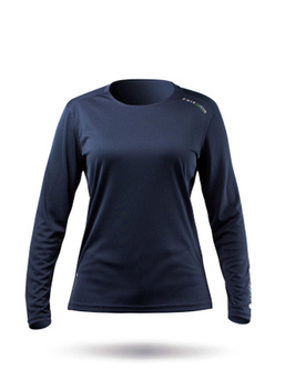 KOSZULKA DAMSKA ZHIK UPF50+ UACTIVE LONG SLEEVE  ATP-0070-W GRANATOWA