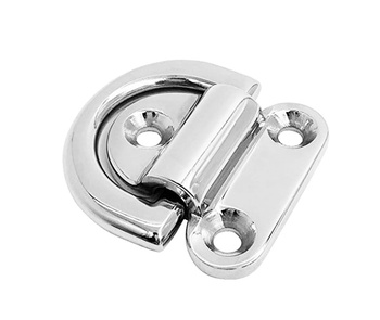 UCHO POKŁADOWE SKŁADANE 44 X 39 MM - MOCOWANIE SKŁADANE STAL NIERDZEWNA