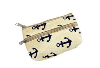 PORTMONETKA MAŁA BEŻÓWA W KOTWICE