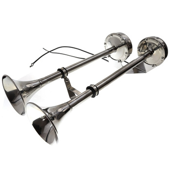SYGNAŁ DŹWIĘKOWY 24V, TRUMPET PODWÓJNY L465MM, STAL NIERDZEWNA