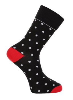 SKARPETY  MĘSKIE MORAJ CML400 KROPKI  CZARNE