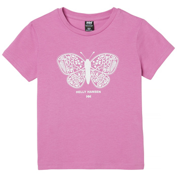 KOSZULKA DZIECIĘCA HELLY HANSEN  GRAPHIC T-SHIRT 40131 META PINK