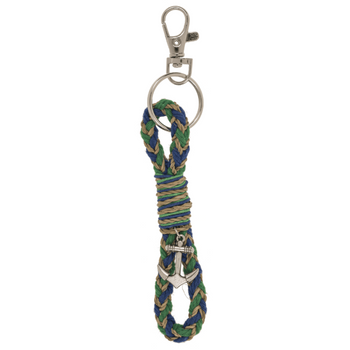 BRELOK ŻEGLARSKI LINA Z KOTWICĄ ZIELONY