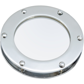 BULAJ - OKNO OKRĄGŁE - NIEOTWIERANE - MOSIĄDZ CHROMOWANY - 150MM/125MM (X) (NZ)