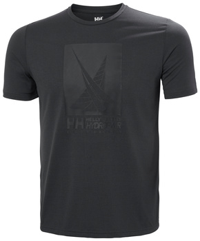 KOSZULKA HELLY HANSEN UPF40+ HP RACE GRAPHIC T-SHIRT EBONY (34419)