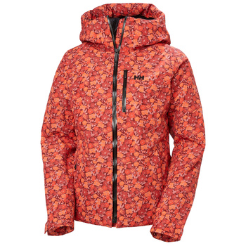 KURTKA DAMSKA HELLY HANSEN NARCIARSKA VALDISERE 3.0 RED FLORAL AOP  SMALL