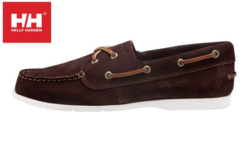 HELLY HANSEN BUTY MĘSKIE MOKASYNY (10660) DECK CLASSIC BRĄZOWE ZAMSZOWE