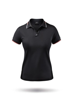 KOSZULKA DAMSKA TECH POLO ZHIK UPF 50+ POL-0160-W   BLACK