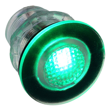 LAMPKA PODWODNA LED, 12V, KOLOR ZIELONY, D34MM