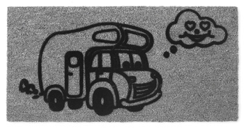 WYCIERACZKA PRZED DRZWI KAMPERA ARISOL DERBY FLOCK CAMPER 25X50 CM