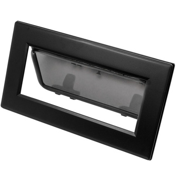 OKNO FLUSH MITRE ROZMIAR 0 - OTWIERANE - CZARNE - SZARA SZYBA - 175MMx322MM