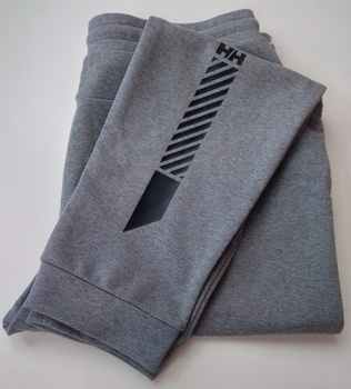 HELLY  HANSEN  SPODNIE MĘSKIE DRESOWE (48492) MEN'S  TERRY PANT SZARE