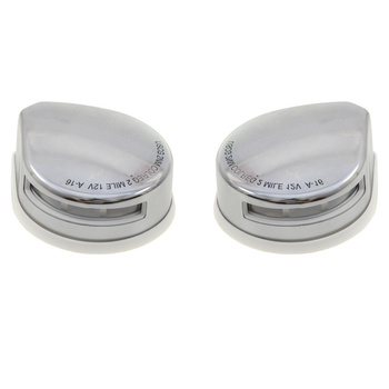 ZESTAW LAMP NAWIGACYJNYCH BURTOWYCH CZERWONA I ZIELONA LED - 12 V OBUDOWA STAL NIERDZEWNA