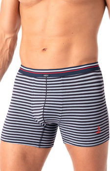 BOKSERKI MĘSKIE KEY JACHT MXH338-SZ PASKI SZARE