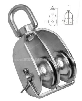 BLOCZEK PODWÓJNY ZE STALI NIERDZEWNEJ I KRĘTLIKIEM A4 32 MM