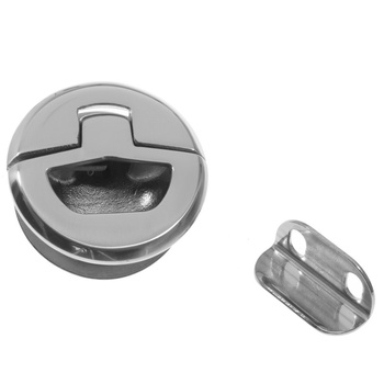 ZAMEK DRZWIOWY Z KLAMKĄ, STAL NIERDZEWNA