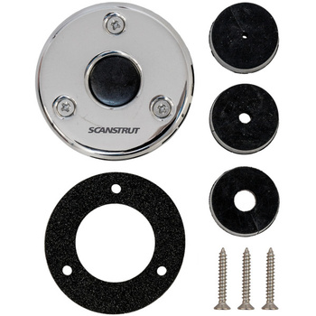 PRZEJŚCIE GRODZIOWE PŁASKIE WTYCZKA DO 16 MM, PRZEWÓD 2-8MM, STAL NIERDZEWNA