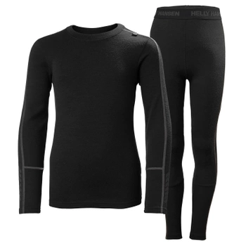 BIELIZNA JUNIOR HELLY HANSEN LIFA MERINO MIDWEIGHT 49403 CZARNA