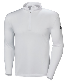 KOSZULKA  MĘSKA HELLY HANSEN HH TECH 1/2 ZIP  48365 WHITE