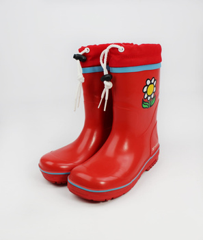 KALOSZE DZIECIĘCE TRETORN BIG FLOWER OCIEPLANE CZERWONE