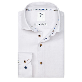 KOSZULA MĘSKA AMSTERDAM R2  LINE STRECH  R2WSP0214 WHITE