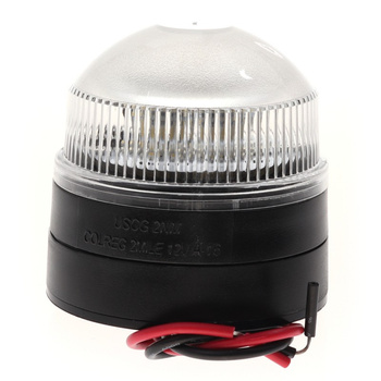 LAMPA NAWIGACYJNA BIAŁA 360 KOTWICZNA LED - 12V OBUDOWA CZARNA