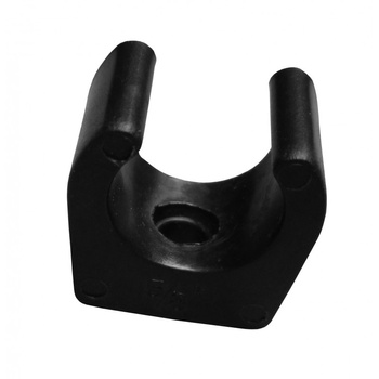 UCHWYT RURY 15MM CZARNY