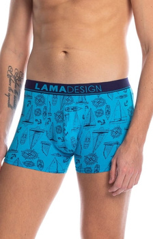 BOKSERKI MĘSKIE 2-PAK LAMA NIEBIESKO-GRANATOWE