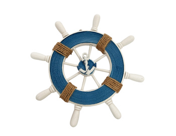 KOŁO STEROWE DREWNIANE OZDOBA 23 CM