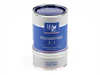SEA-LINE FARBA JACHTOWA POLIURETANOWA GRANAT RAL 5003 - 0,75L.