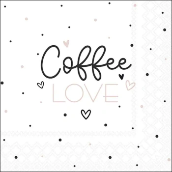 SERWETKI PAPIEROWE 33X33CM COFFEE LOVE