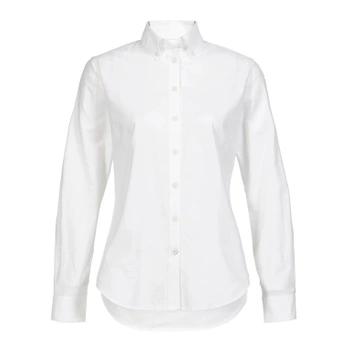 KOSZULA DAMSKA MUSTO (82170) WOMEN'S ESSENTIAL LONG-SLEEVE OXFORD SHIRT BIAŁA