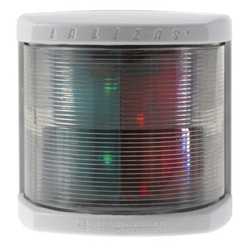 LAMPA NAWIGACYJNA DZIOBOWA DWUSEKTOROWA DO 20m - 12V OBUDOWA BIAŁA