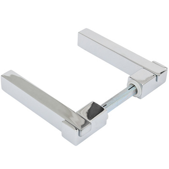 KLAMKA DRZWI MOSIĄDZ CHROMOWANY 117 x 52 mm (N)