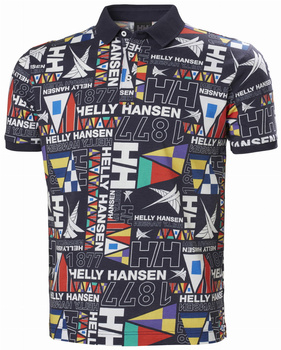 KOSZULKA MĘSKA HELLY HANSEN  NEWPORT POLO 34304  NAVY BURGEE