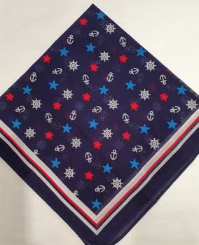 CHUSTA BANDANA MARINE KOTWICZNA KONSTELACJA KOLOR